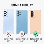 Husa Kwmobile pentru Samsung Galaxy A33 5G, Silicon, Alb, 57806.48 fotografia produsului View 5 S