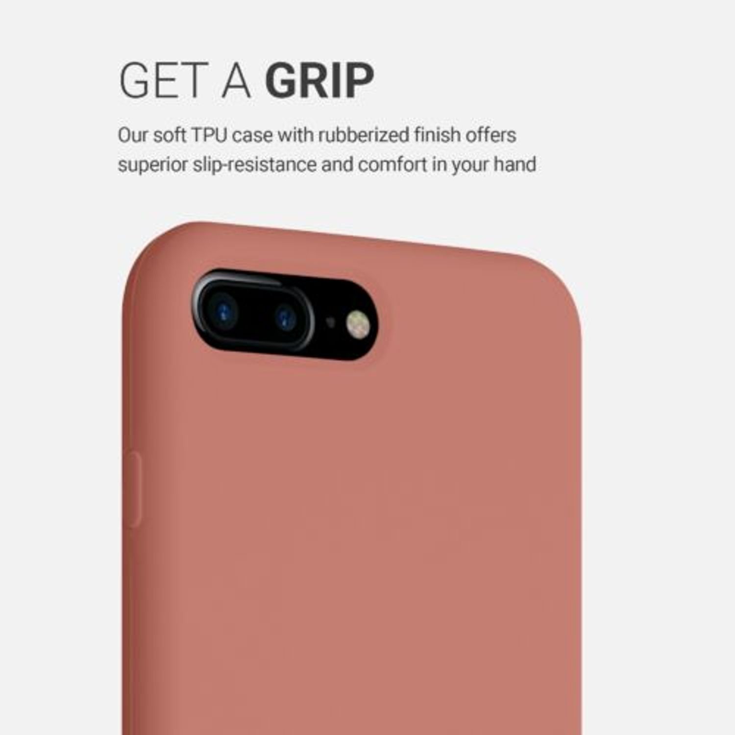 Husa pentru Apple iPhone 8 Plus/iPhone 7 Plus, Silicon, Roz, 40842.215 fotografia produsului View 4 L