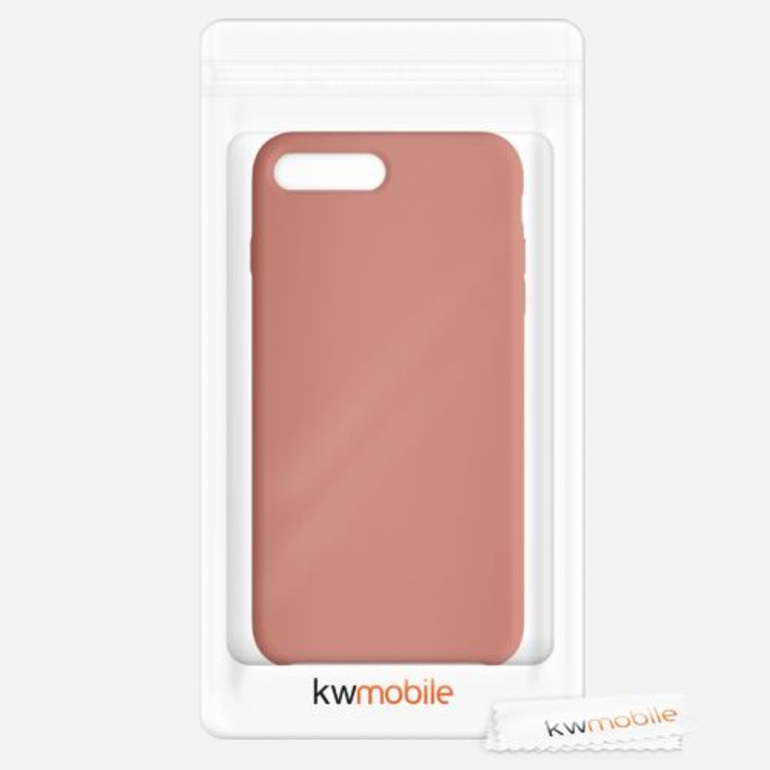 Husa pentru Apple iPhone 8 Plus/iPhone 7 Plus, Silicon, Roz, 40842.215 fotografia produsului View 7 L