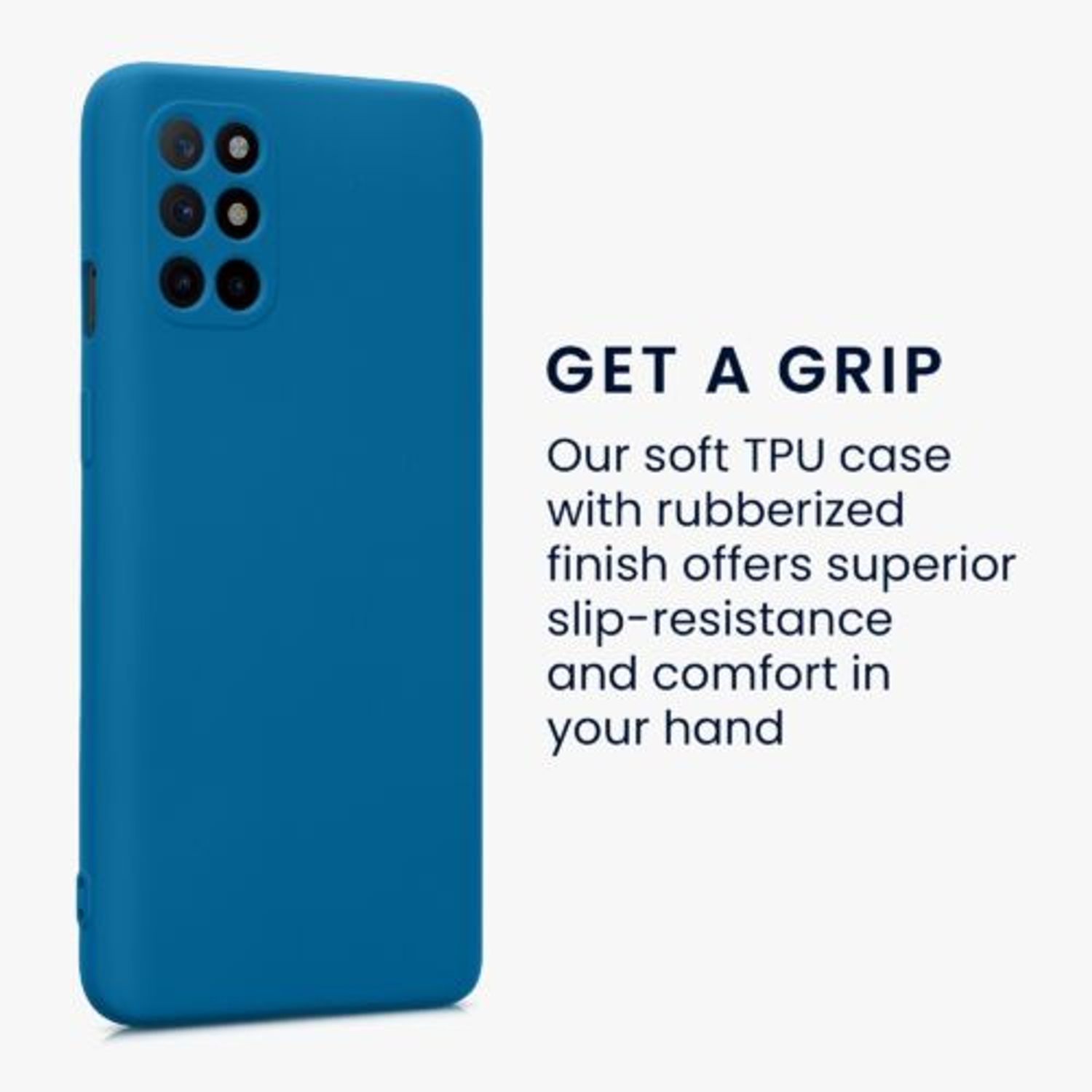Husa Kwmobile pentru OnePlus 8T, Silicon, Albastru, 55350.228 fotografia produsului View 4 L