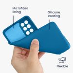 Husa Kwmobile pentru OnePlus 8T, Silicon, Albastru, 55350.228 fotografia produsului View 3 S