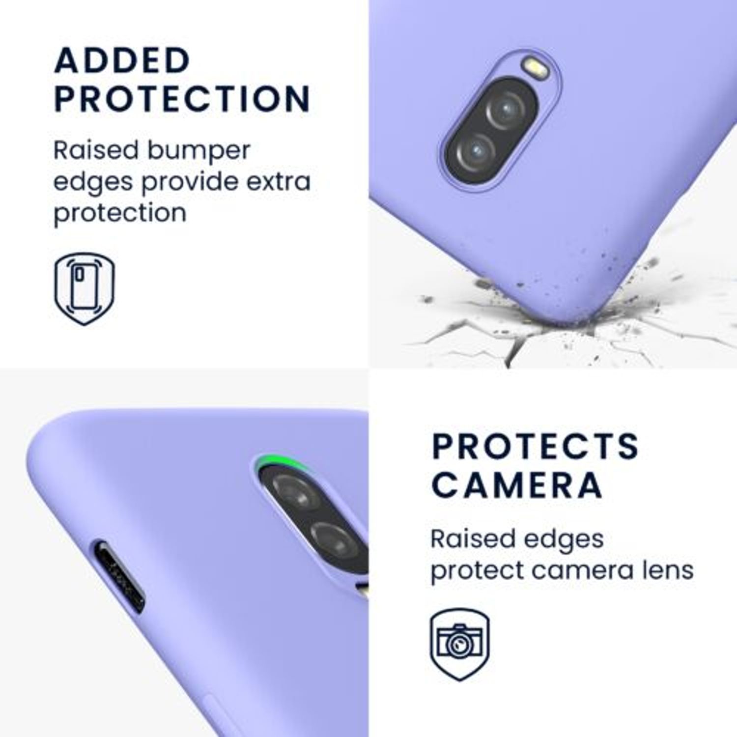 Husa Kwmobile pentru OnePlus 6T, Silicon, Albastru, 55347.139 fotografia produsului View 3 L