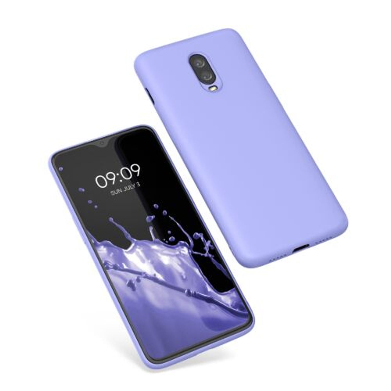 Husa Kwmobile pentru OnePlus 6T, Silicon, Albastru, 55347.139 fotografia produsului