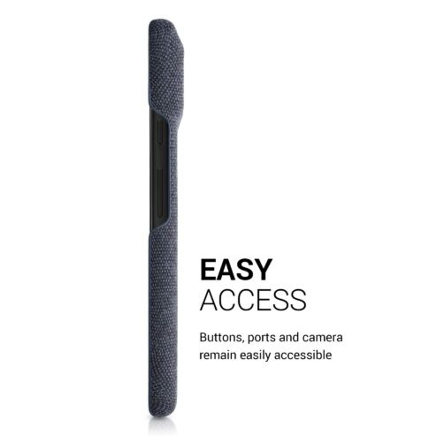 Husa Kwmobile pentru Google Pixel 6, Textil, Albastru, 57795.17 fotografia produsului View 4 L