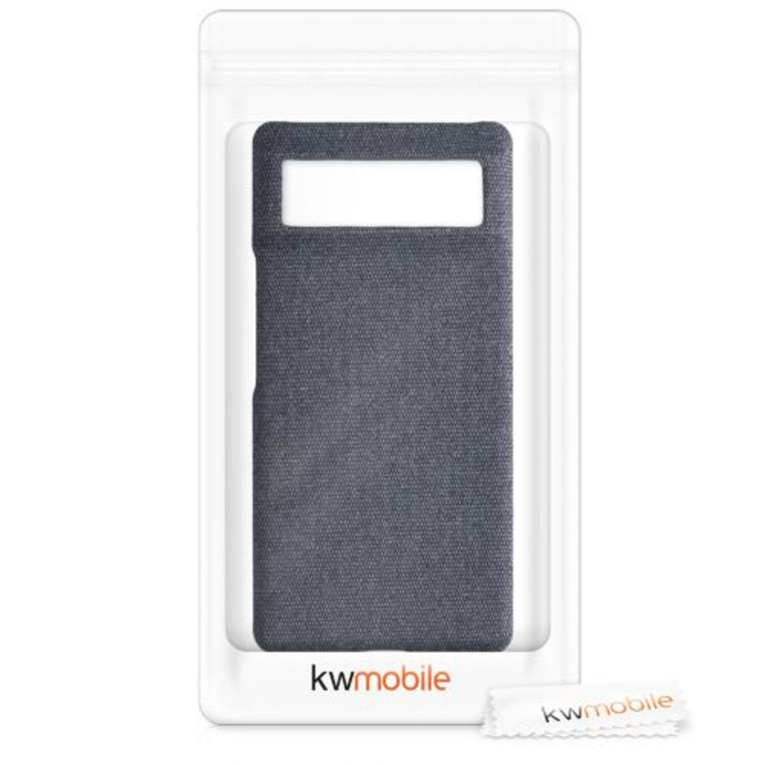 Husa Kwmobile pentru Google Pixel 6, Textil, Albastru, 57795.17 fotografia produsului View 6 L