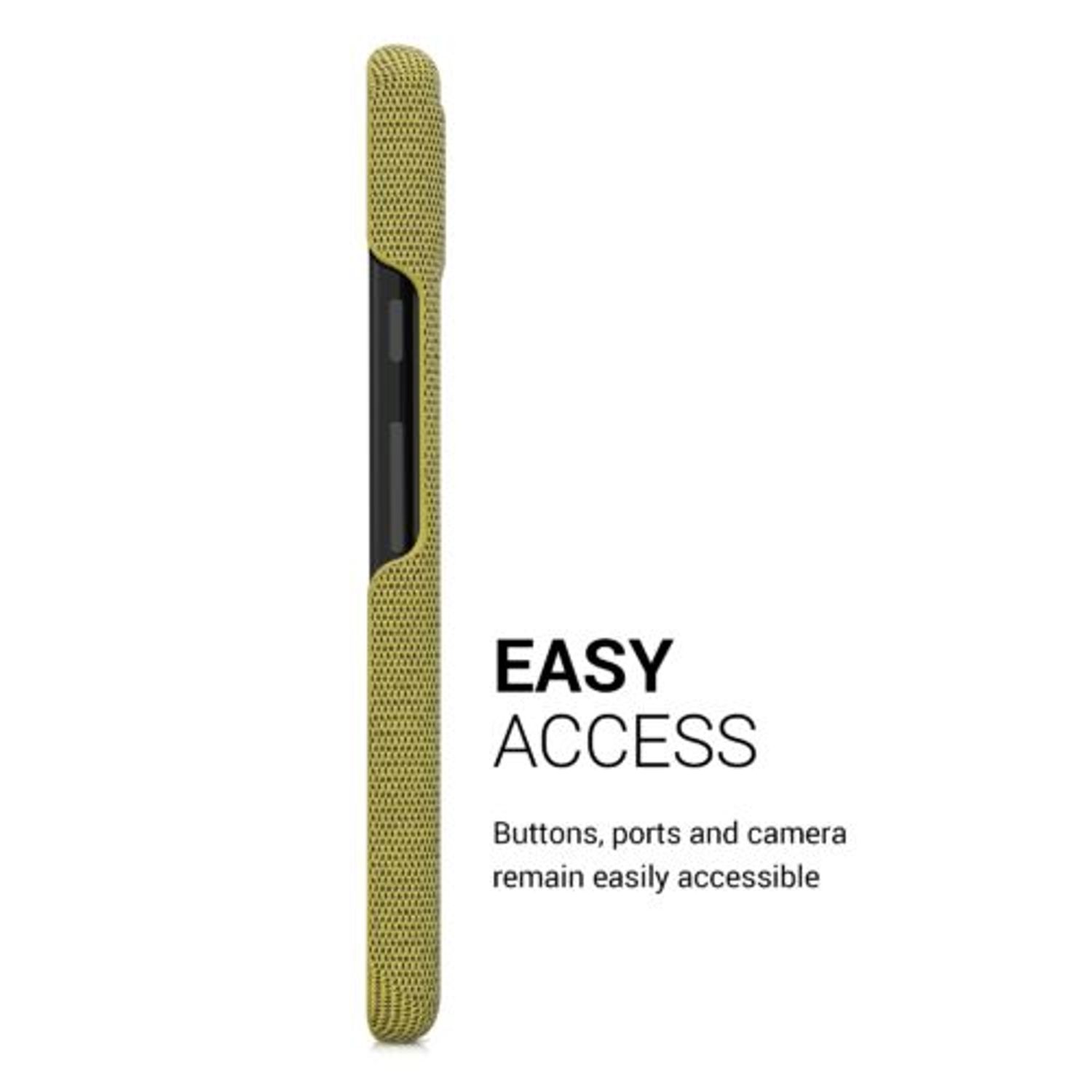 Husa Kwmobile pentru Google Pixel 6a, Textil, Galben, 57797.06 fotografia produsului View 4 L