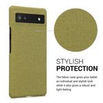 Husa Kwmobile pentru Google Pixel 6a, Textil, Galben, 57797.06 fotografia produsului View 5 S