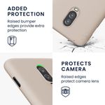 Husa Kwmobile pentru OnePlus 6T, Silicon, Crem, 55347.10 fotografia produsului View 3 S