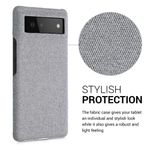 Husa Kwmobile pentru Google Pixel 6, Textil, Gri, 57795.25 fotografia produsului View 3 S