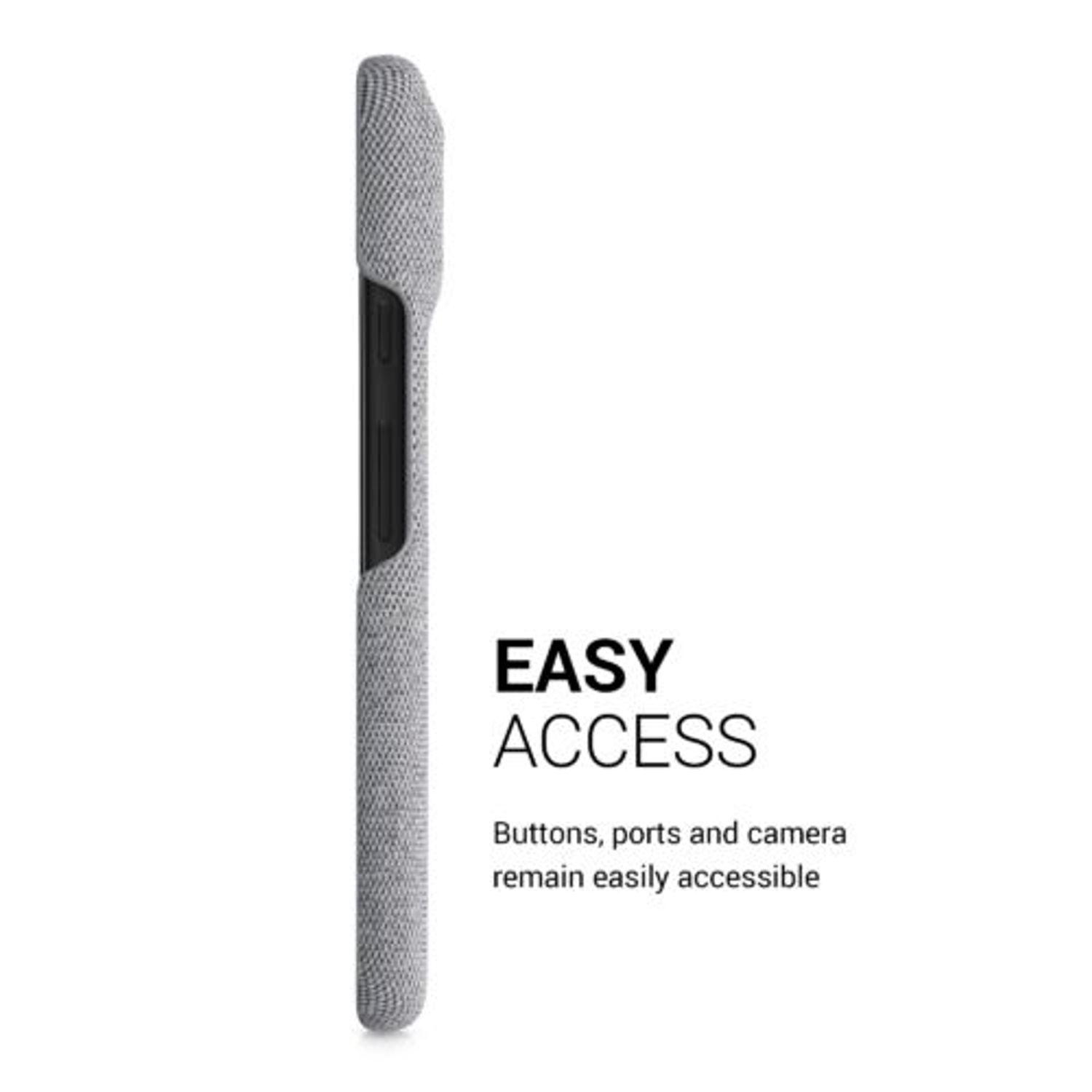 Husa Kwmobile pentru Google Pixel 6, Textil, Gri, 57795.25 fotografia produsului View 6 L