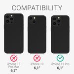 Husa Kwmobile pentru Apple iPhone 13 Pro, Silicon, Negru, 57749.01 fotografia produsului View 5 S