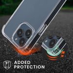 Husa Kwmobile pentru Apple iPhone 13 Pro, Silicon, Transparent/Alb, 55966.02 fotografia produsului View 2 S