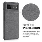 Husa Kwmobile pentru Google Pixel 6, Textil, Gri, 57795.22 fotografia produsului View 3 S
