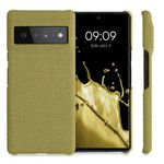 Husa Kwmobile pentru Google Pixel 6 Pro, Textil, Galben, 57796.06 fotografia produsului
