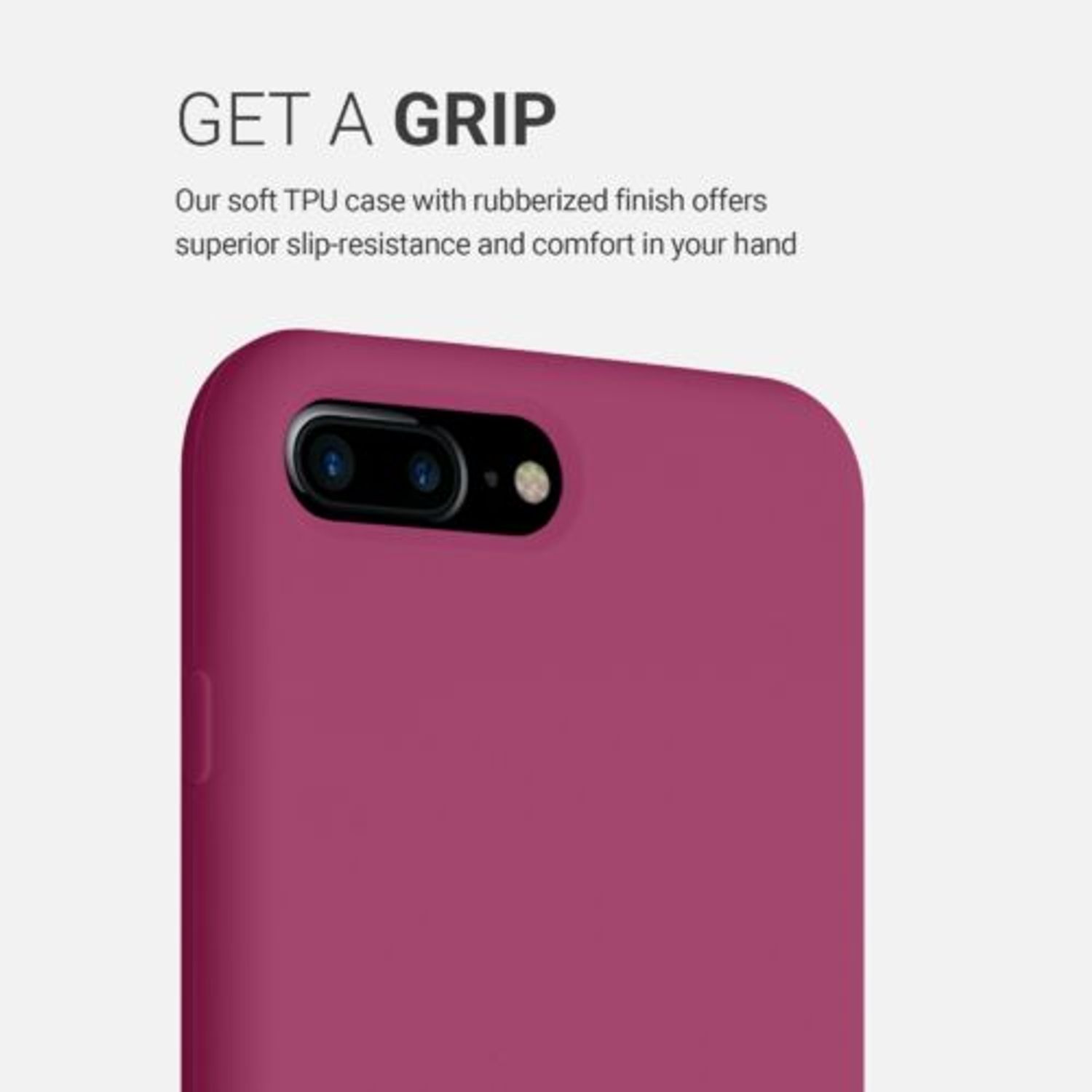 Husa pentru Apple iPhone 8 Plus/iPhone 7 Plus, Silicon, Violet, 40842.213 fotografia produsului View 13 L