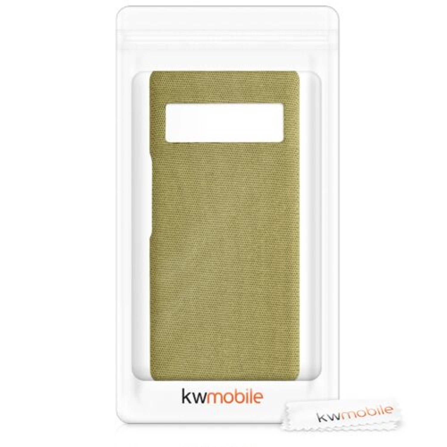 Husa Kwmobile pentru Google Pixel 6 Pro, Textil, Galben, 57796.06 fotografia produsului View 6 L