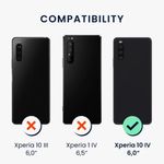 Husa Kwmobile pentru Sony Xperia 10 IV, Silicon, Negru, 57800.01 fotografia produsului View 5 S