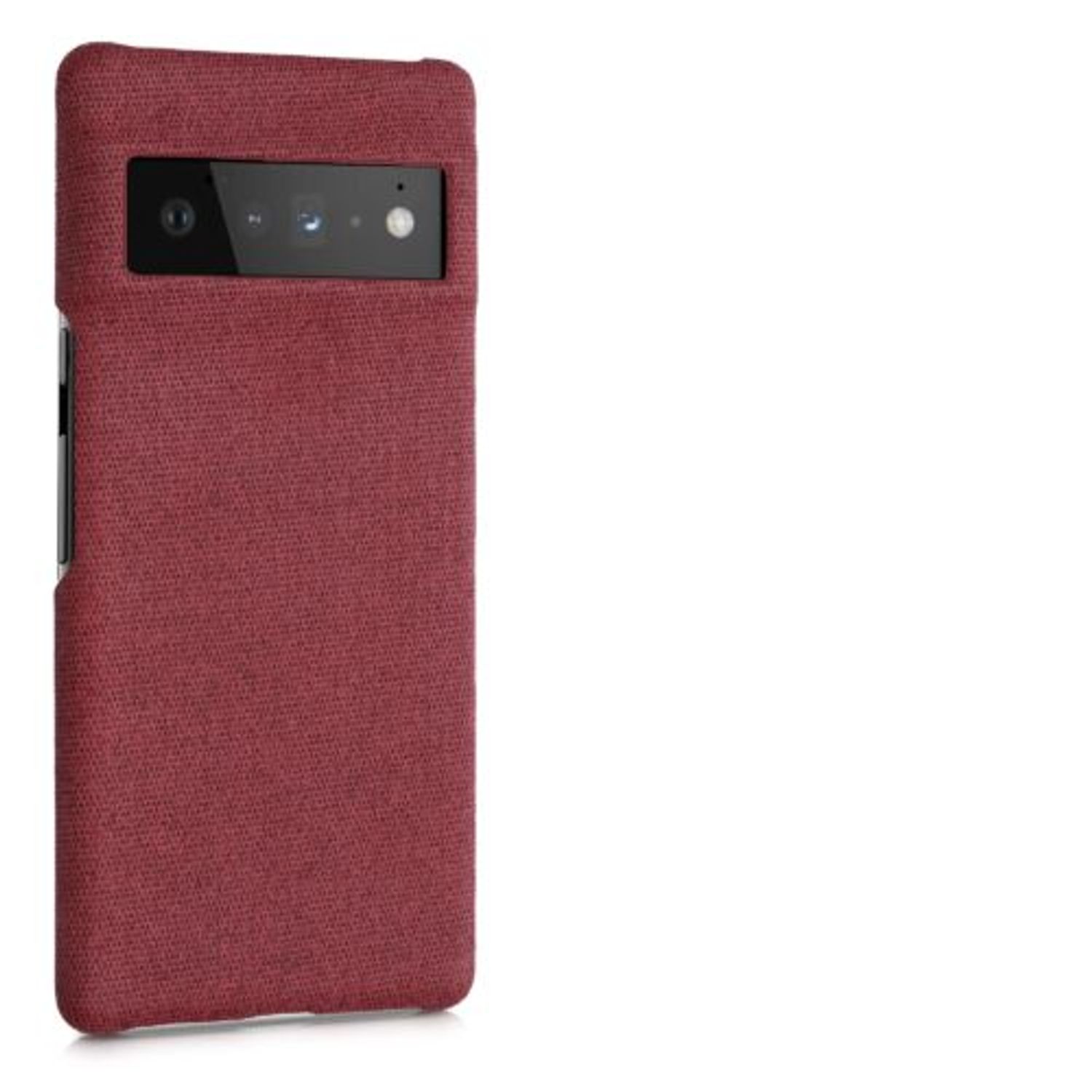 Husa Kwmobile pentru Google Pixel 6 Pro, Textil, Rosu, 57796.76 fotografia produsului View 7 L
