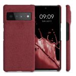 Husa Kwmobile pentru Google Pixel 6 Pro, Textil, Rosu, 57796.76 fotografia produsului