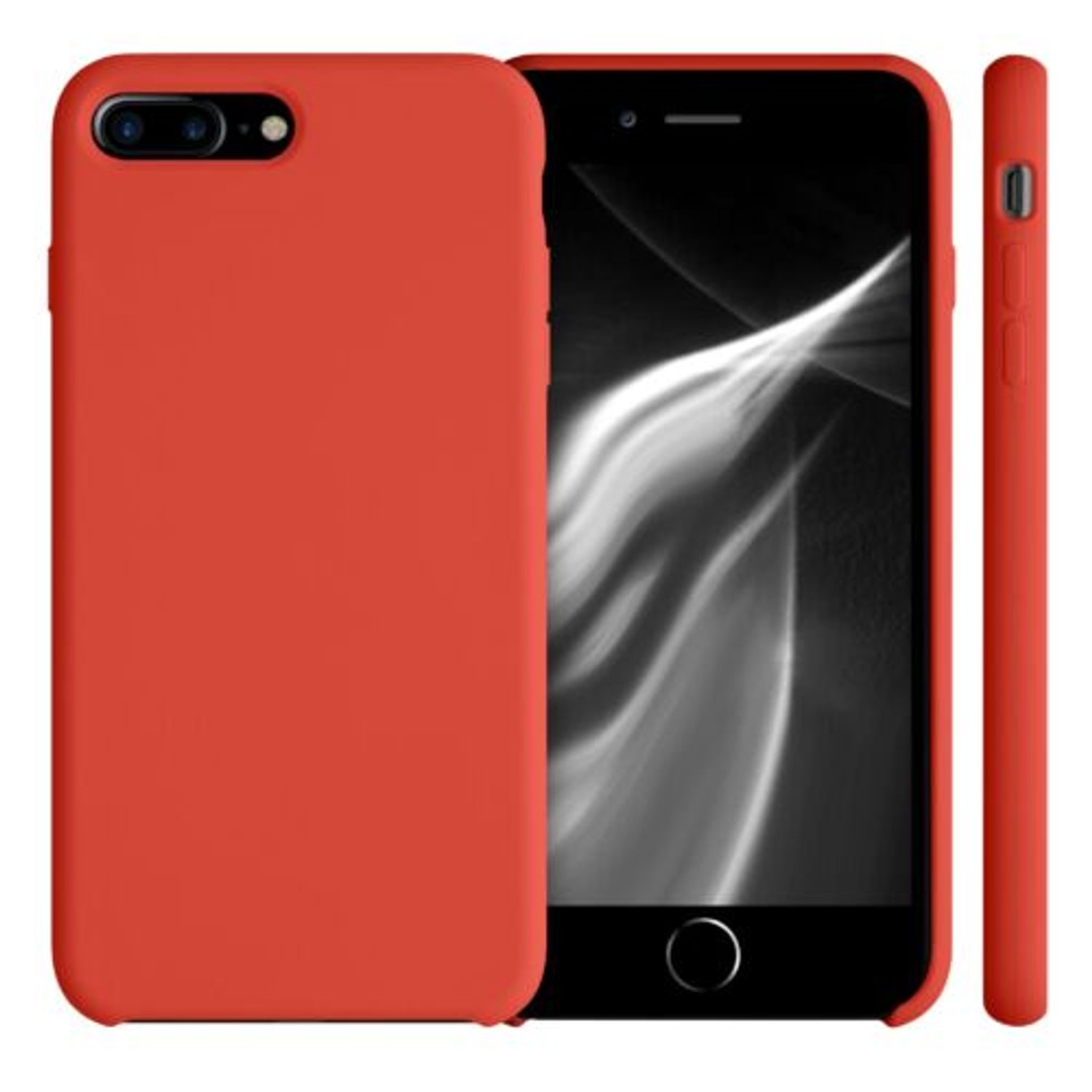 Husa pentru Apple iPhone 8 Plus/iPhone 7 Plus, Silicon, Portocaliu, 40842.218 fotografia produsului View 5 L