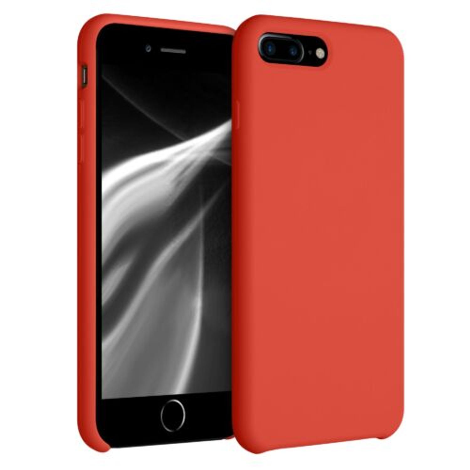 Husa pentru Apple iPhone 8 Plus/iPhone 7 Plus, Silicon, Portocaliu, 40842.218 fotografia produsului