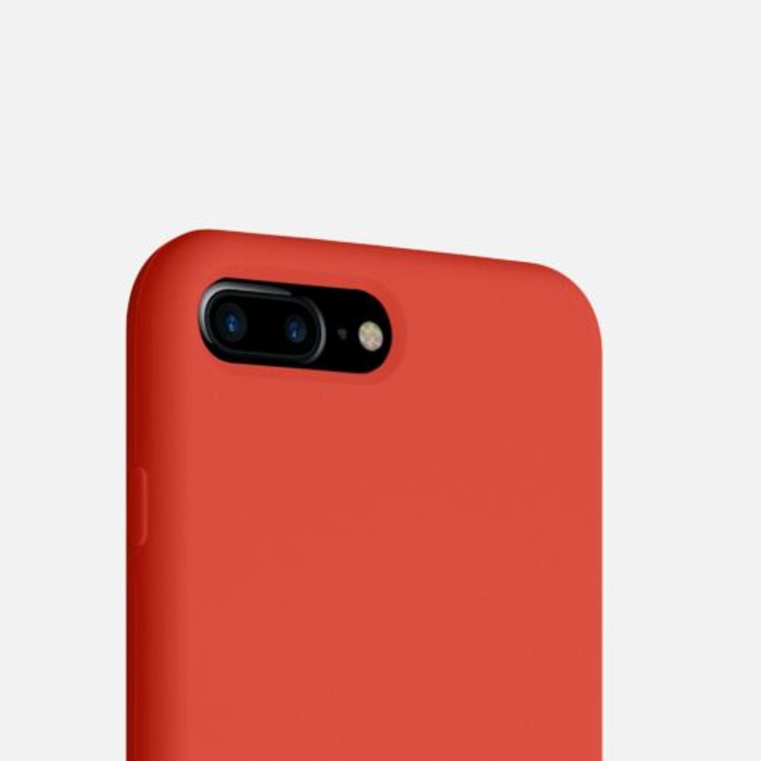 Husa pentru Apple iPhone 8 Plus/iPhone 7 Plus, Silicon, Portocaliu, 40842.218 fotografia produsului View 4 L