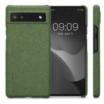 Husa Kwmobile pentru Google Pixel 6a, Textil, Verde, 57794.07 fotografia produsului