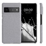 Husa Kwmobile pentru Google Pixel 6 Pro, Textil, Gri, 57796.25 fotografia produsului