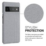 Husa Kwmobile pentru Google Pixel 6 Pro, Textil, Gri, 57796.25 fotografia produsului View 2 S