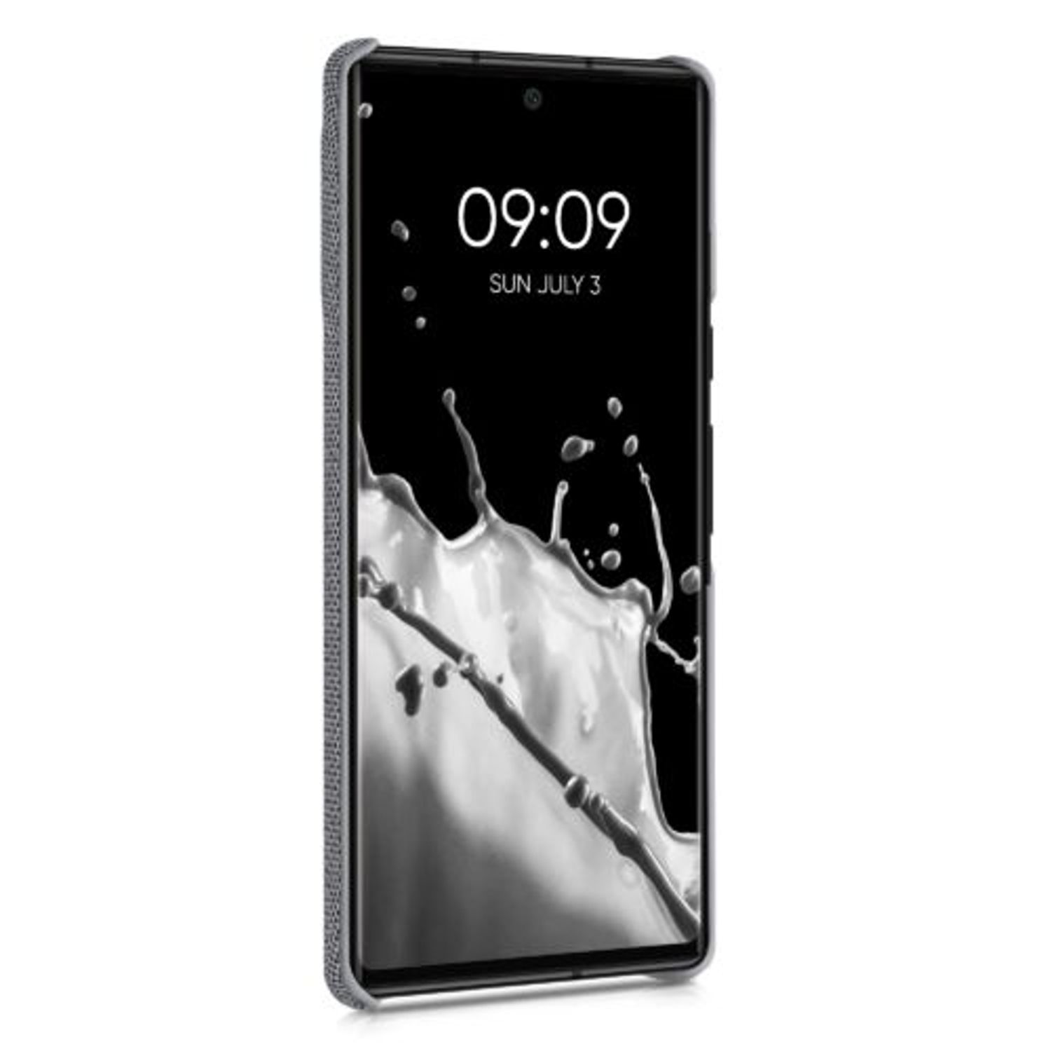 Husa Kwmobile pentru Google Pixel 6 Pro, Textil, Gri, 57796.25 fotografia produsului View 8 L
