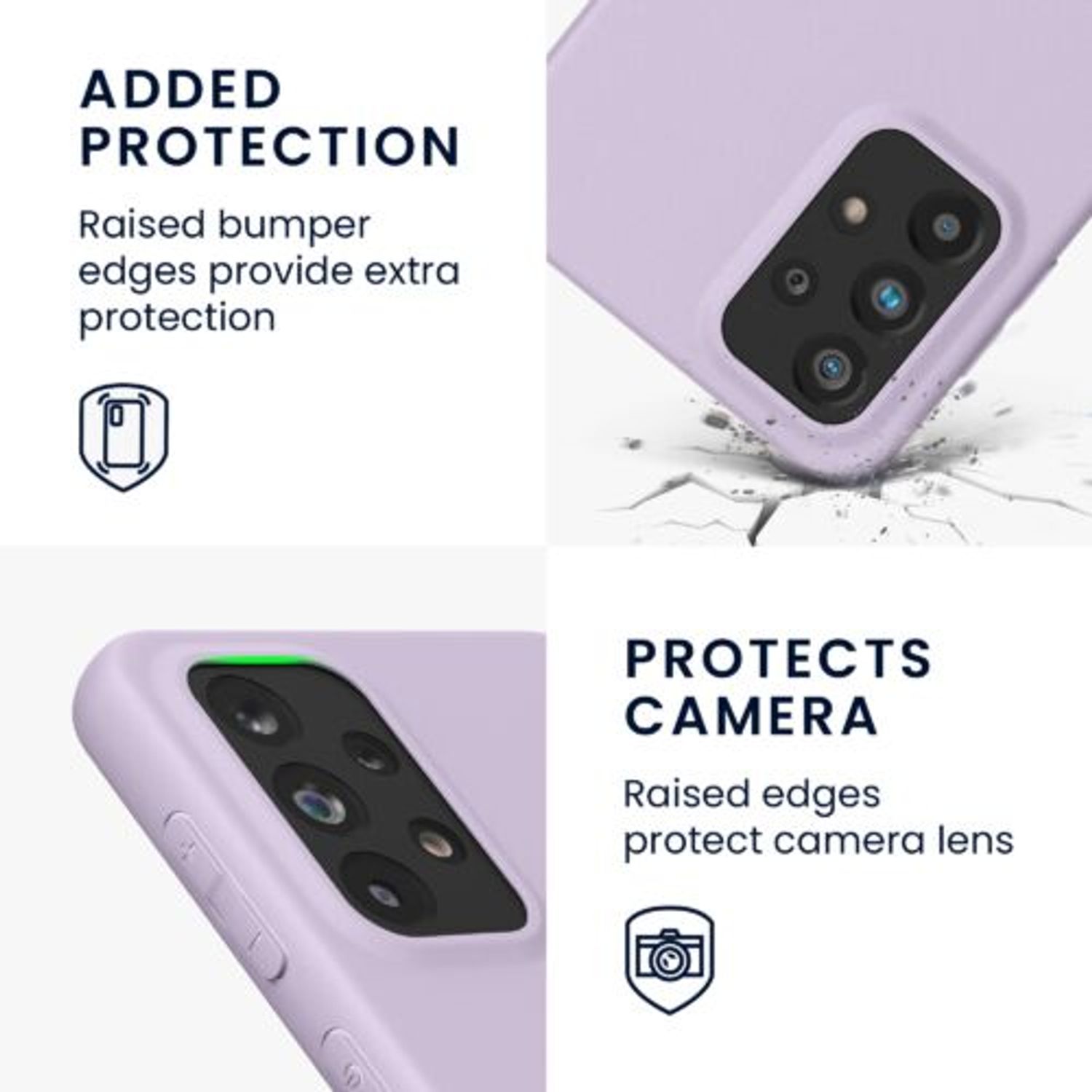 Husa Kwmobile pentru Samsung Galaxy A33 5G, Silicon, Mov, 57806.108 fotografia produsului View 3 L