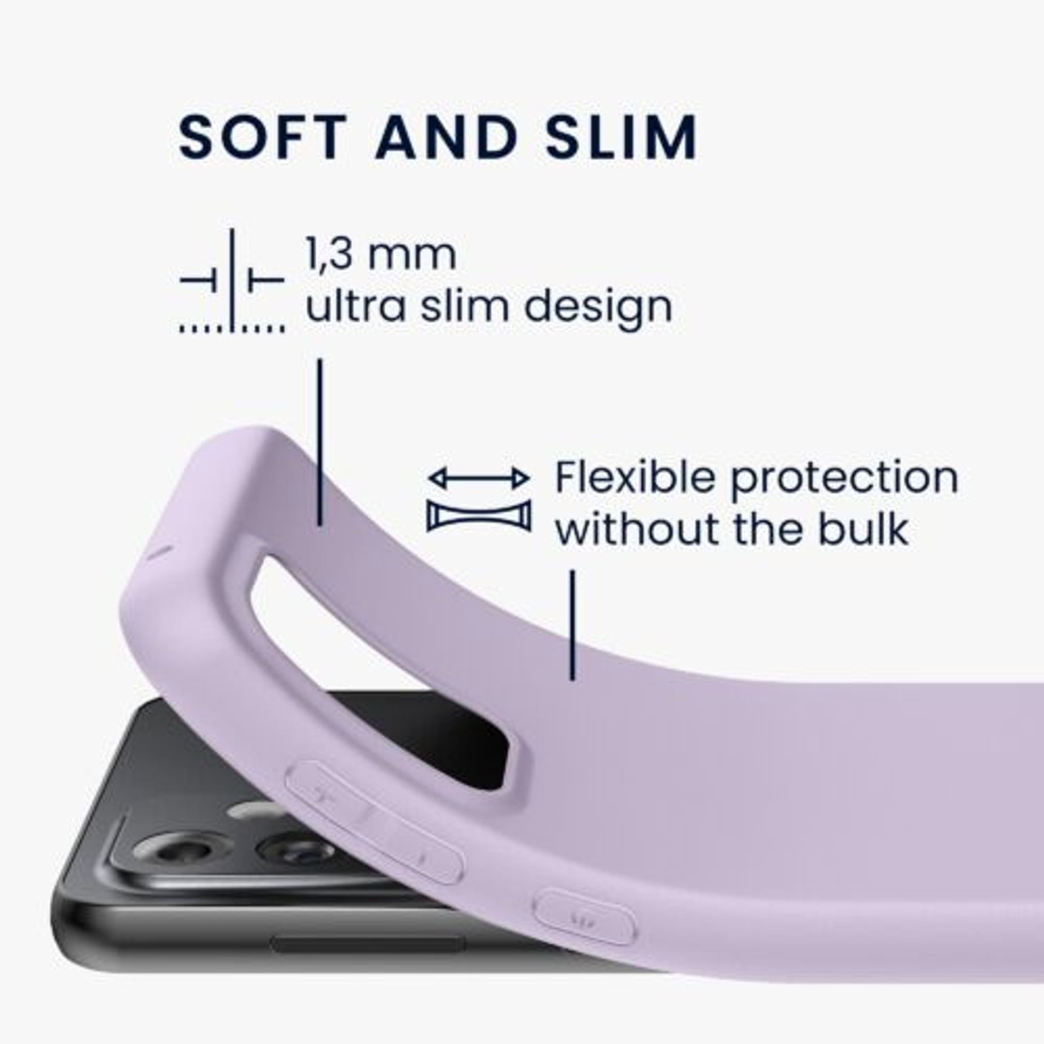 Husa Kwmobile pentru Samsung Galaxy A33 5G, Silicon, Mov, 57806.108 fotografia produsului View 2 L