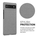Husa Kwmobile pentru Google Pixel 6a, Textil, Gri, 57797.25 fotografia produsului View 3 S