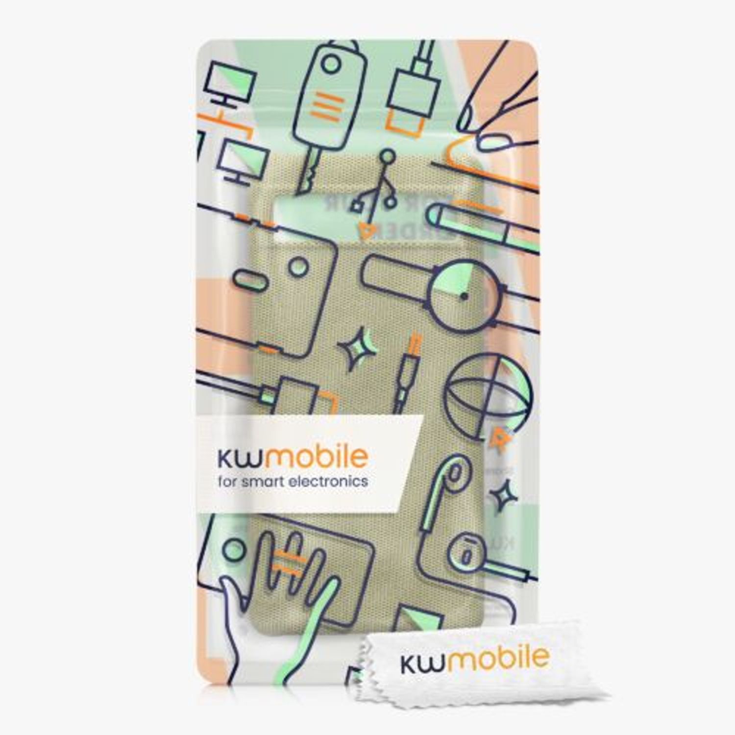 Husa Kwmobile pentru Google Pixel 6a, Textil, Galben, 57794.06 fotografia produsului View 6 L