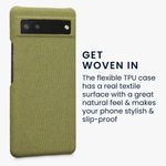 Husa Kwmobile pentru Google Pixel 6a, Textil, Galben, 57794.06 fotografia produsului View 3 S