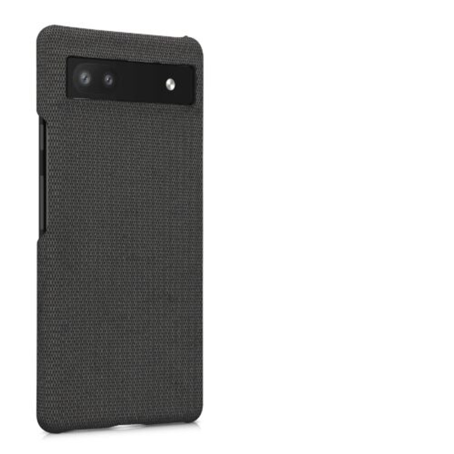 Husa Kwmobile pentru Google Pixel 6a, Textil, Gri, 57797.19 fotografia produsului View 7 L