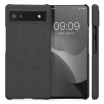 Husa Kwmobile pentru Google Pixel 6a, Textil, Gri, 57797.19 fotografia produsului