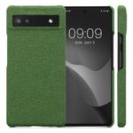 Husa Kwmobile pentru Google Pixel 6a, Textil, Verde, 57797.07 fotografia produsului