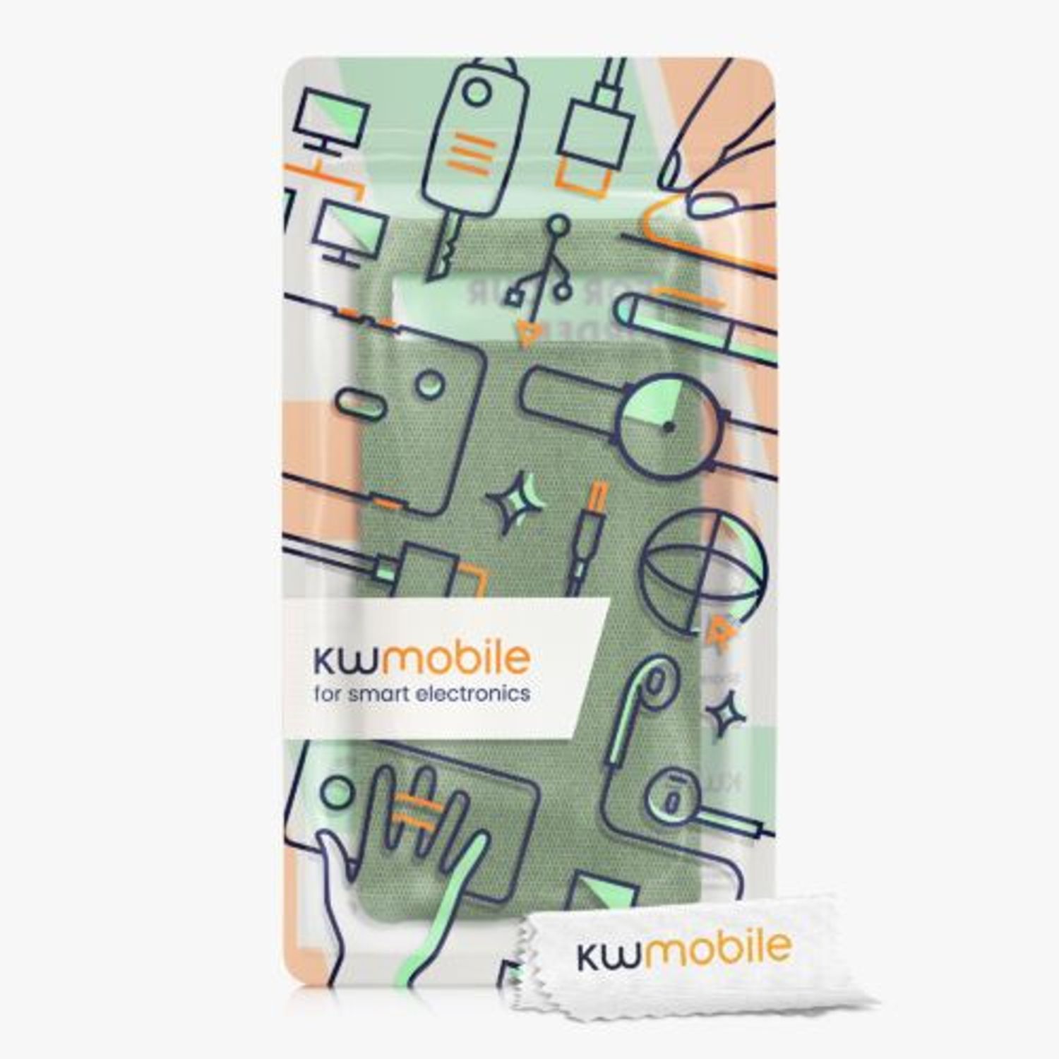 Husa Kwmobile pentru Google Pixel 6a, Textil, Verde, 57797.07 fotografia produsului View 6 L
