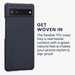 Husa Kwmobile pentru Google Pixel 6a, Textil, Albastru, 57794.17 fotografia produsului View 3 S