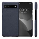 Husa Kwmobile pentru Google Pixel 6a, Textil, Albastru, 57794.17 fotografia produsului