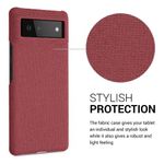 Husa Kwmobile pentru Google Pixel 6, Textil, Rosu, 57795.76 fotografia produsului View 6 S