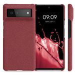Husa Kwmobile pentru Google Pixel 6, Textil, Rosu, 57795.76 fotografia produsului
