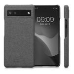 Husa Kwmobile pentru Google Pixel 6a, Textil, Gri, 57794.22 fotografia produsului