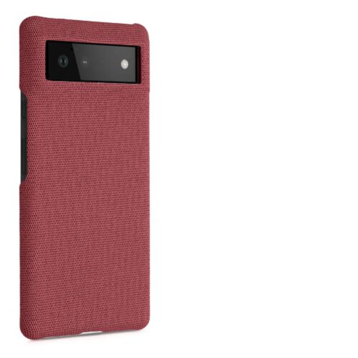 Husa Kwmobile pentru Google Pixel 6, Textil, Rosu, 57795.76 fotografia produsului View 8 L