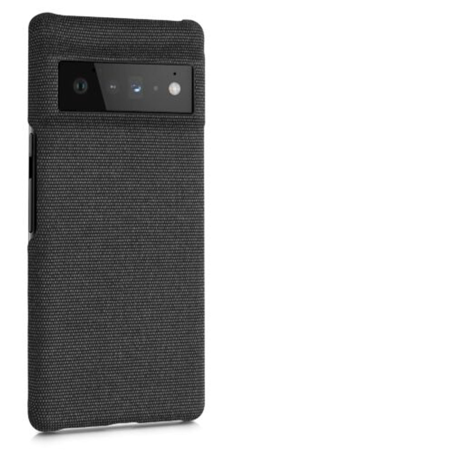 Husa Kwmobile pentru Google Pixel 6 Pro, Textil, Gri, 57796.19 fotografia produsului View 7 L