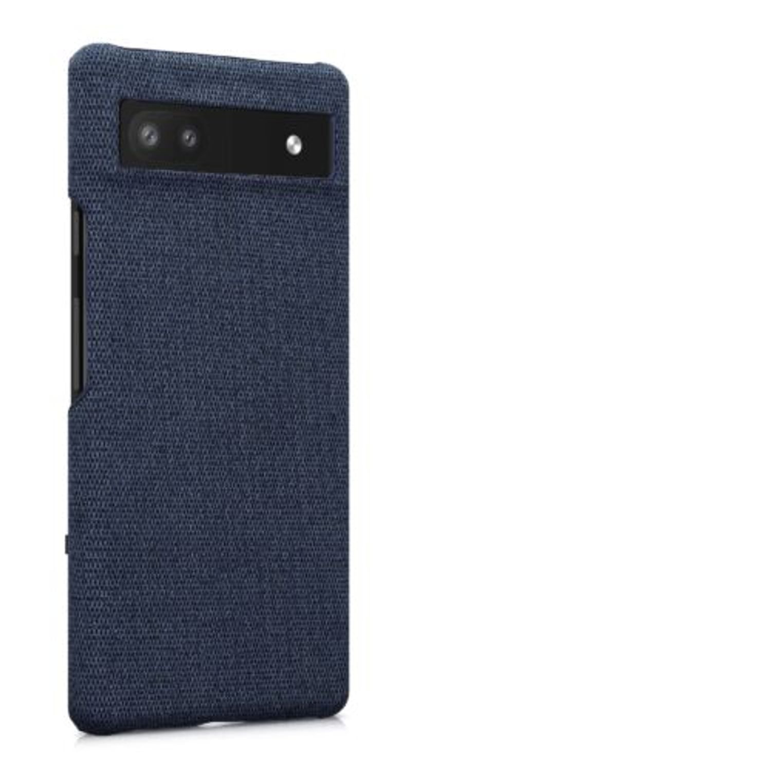 Husa Kwmobile pentru Google Pixel 6a, Textil, Albastru, 57797.17 fotografia produsului View 7 L