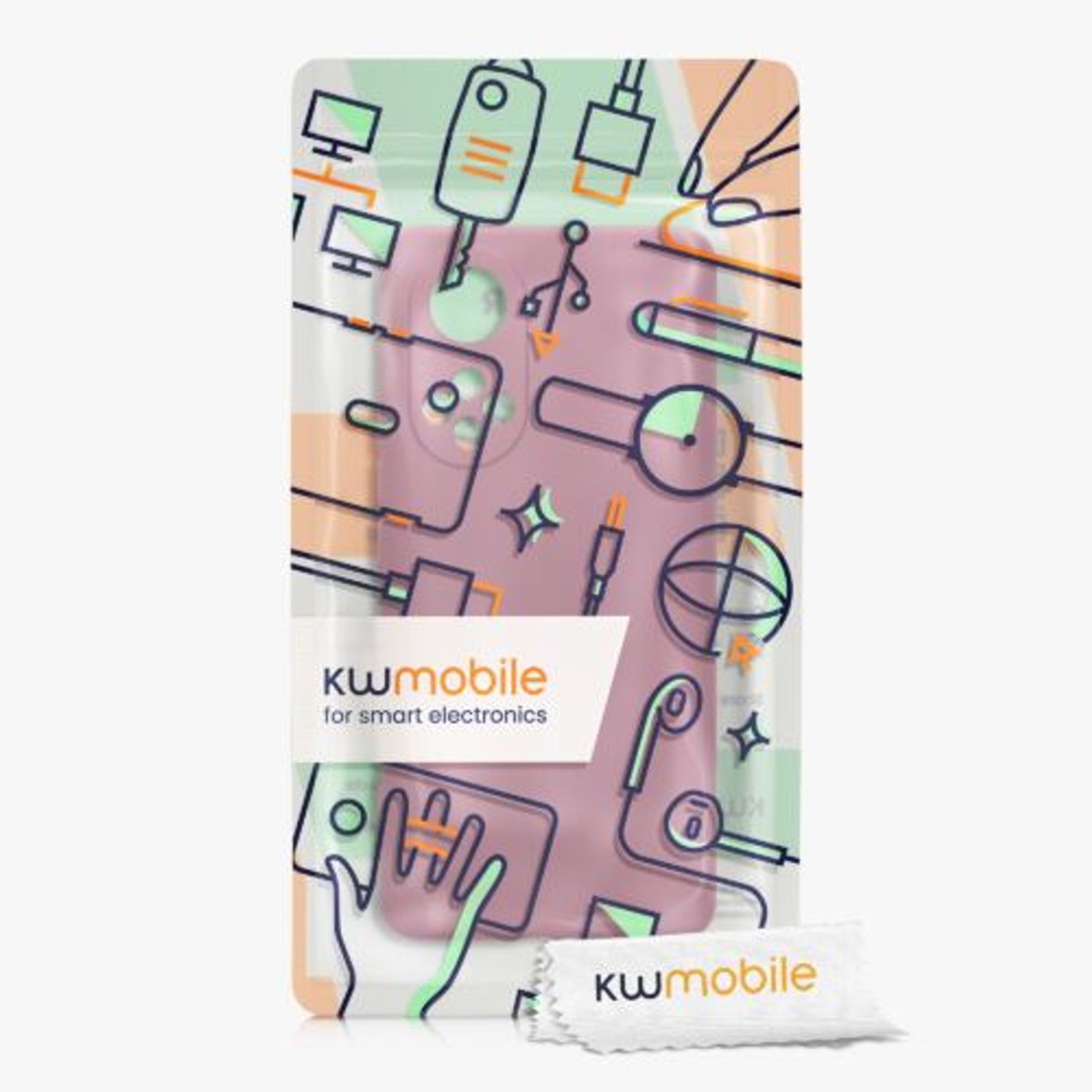 Husa Kwmobile pentru Honor 50, Silicon, Violet, 57828.167 fotografia produsului View 5 L
