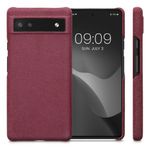 Husa Kwmobile pentru Google Pixel 6a, Textil, Rosu, 57794.76 fotografia produsului
