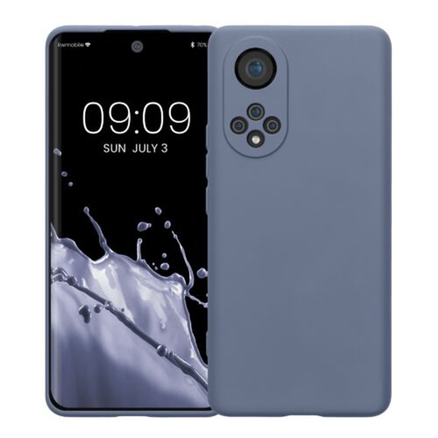 Husa Kwmobile pentru Honor 50, Silicon, Albastru, 57828.12 fotografia produsului